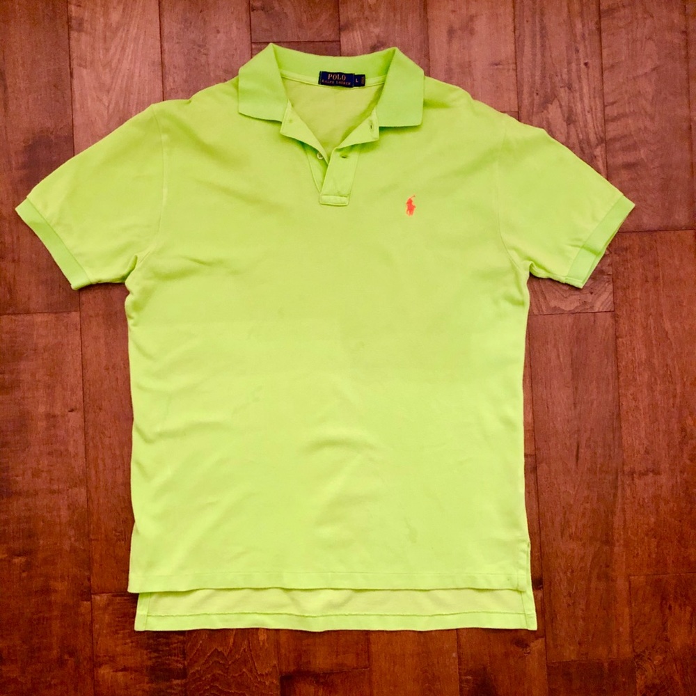 Men’s Lime Green Polo Shirt (L)